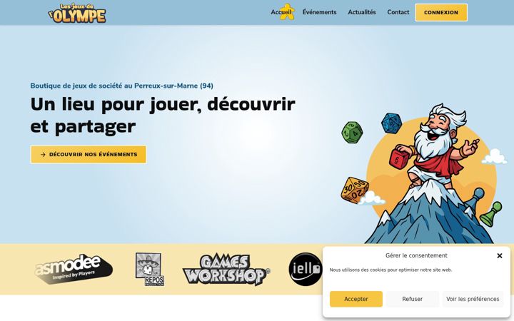 Screenshot of lesjeuxdelolympe.fr