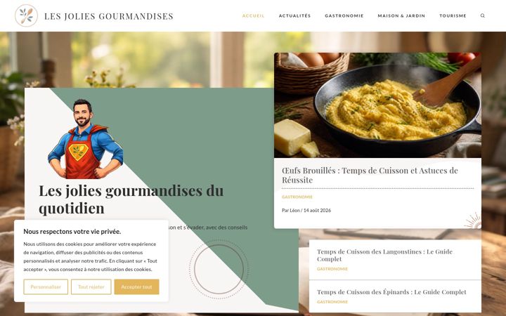 Screenshot of lesjoliesgourmandises.fr
