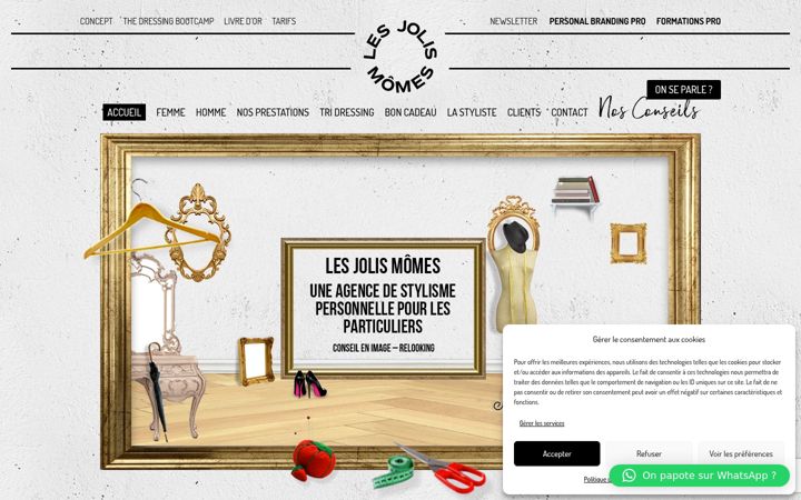 Screenshot of lesjolismomes.com
