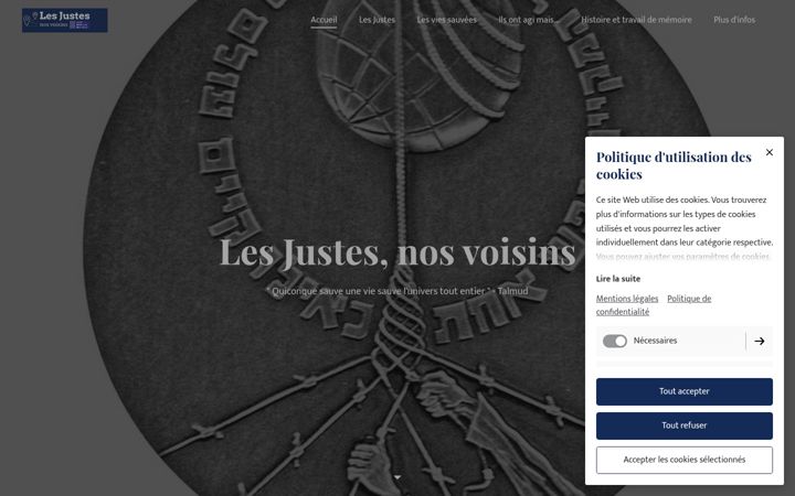Screenshot of lesjustesnosvoisins.fr