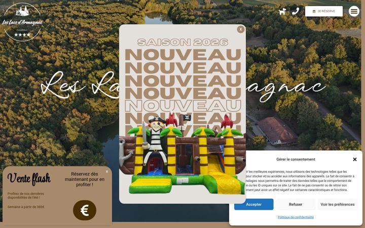 Screenshot of leslacs-darmagnac.com