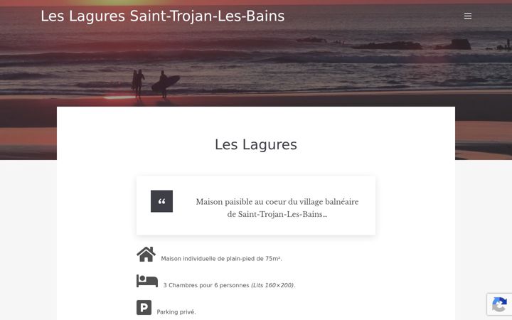 Screenshot of leslagures.fr