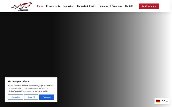 Screenshot of leslie-b-harmonies.com
