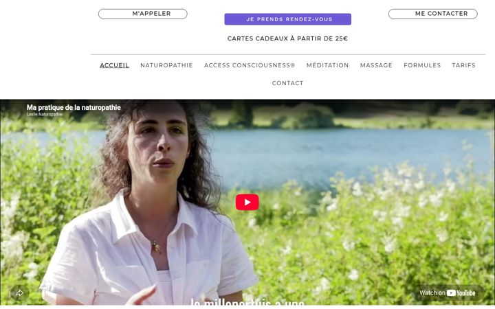 Screenshot of leslie-naturopathie.fr