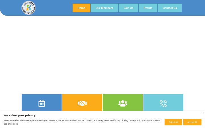 Screenshot of leslieareachamberofcommerce.org