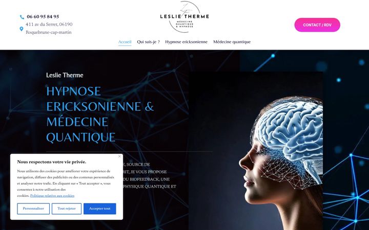 Screenshot of leslietherme.fr