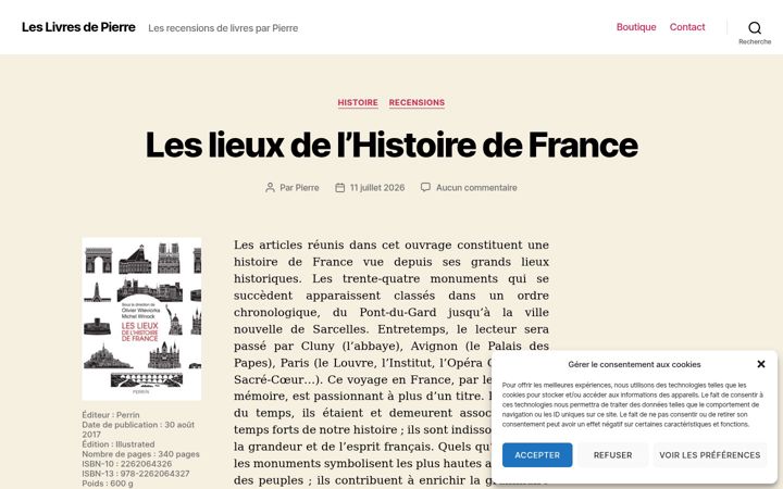Screenshot of leslivresdepierre.fr