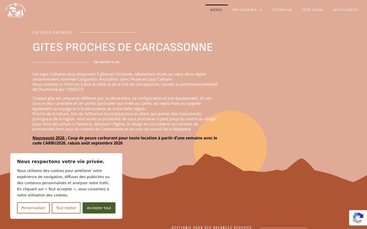 Screenshot of leslogiscathares.com