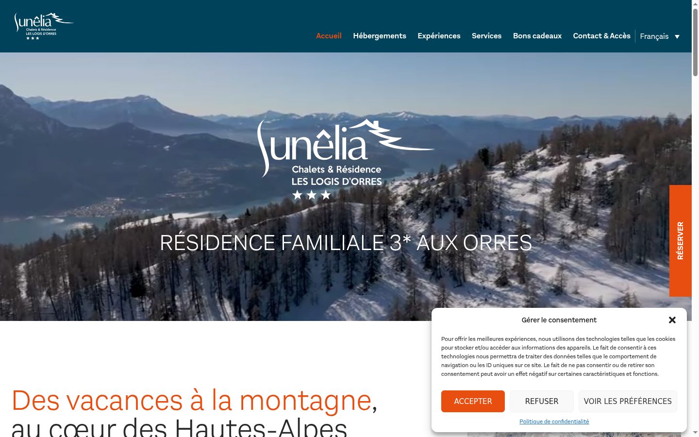 Snímek obrazovky baneru souhlasu zobrazeného před jakoukoli interakcí