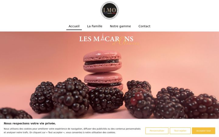 Screenshot of lesmacaronsdolivier.fr