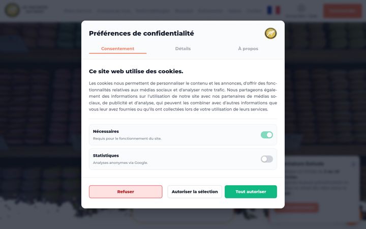 Screenshot of lesmacaronshottekiet.fr