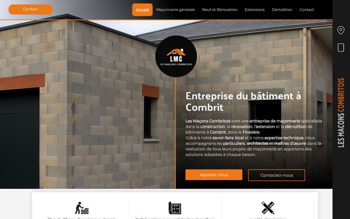 Screenshot of lesmaconscombritois.fr