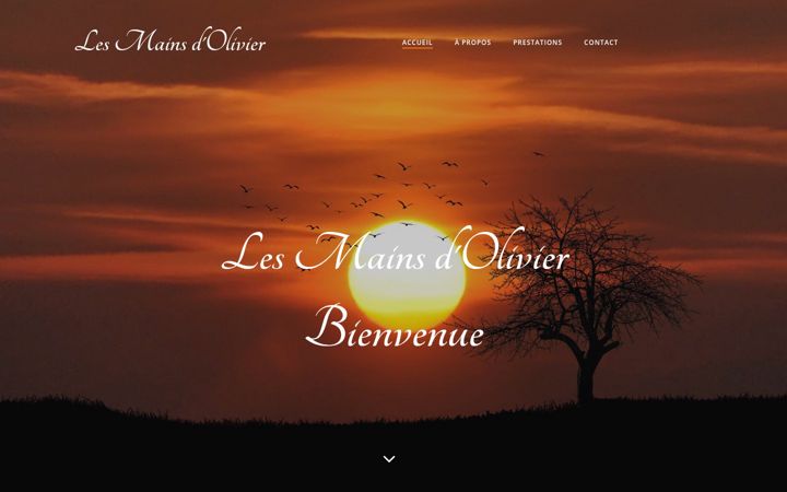 Screenshot of lesmainsdolivier.fr