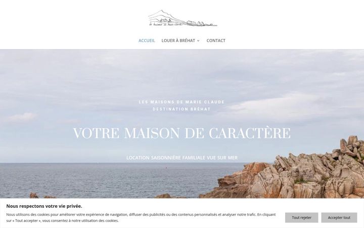 Screenshot of lesmaisonsdemarieclaude.eu