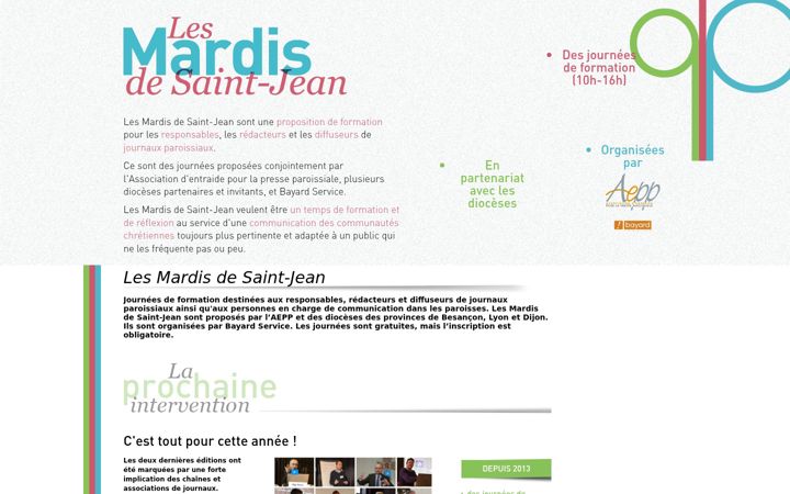 Screenshot of lesmardisdesaintjean.fr