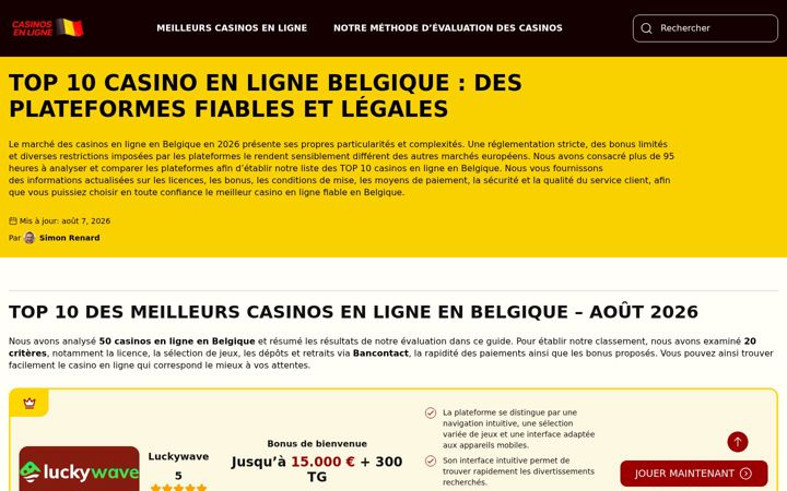 Screenshot of lesmarettes.fr