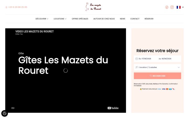 Screenshot of lesmazetsdurouret.com