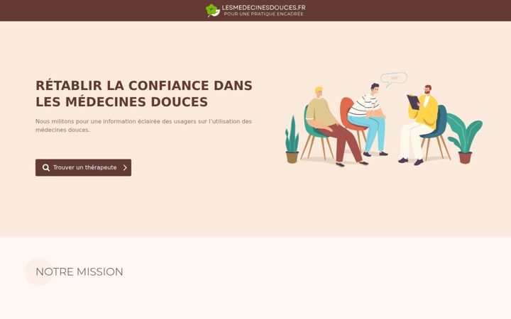 Screenshot of lesmedecinesdouces.fr