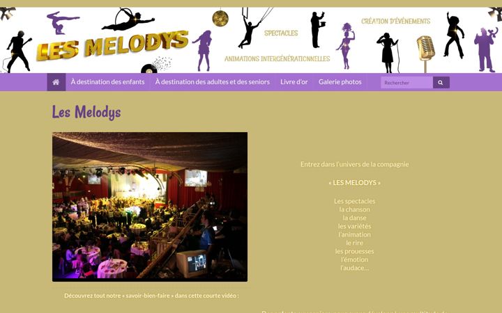 Screenshot of lesmelodys.com
