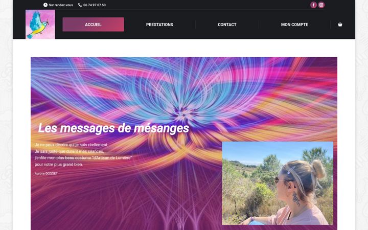Screenshot of lesmessagesdemesanges.fr