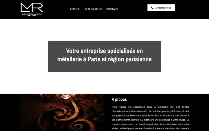 Screenshot of lesmetalliersreunis.com
