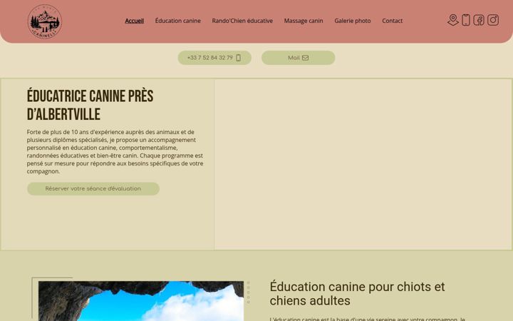 Screenshot of lesmontscaninell.fr
