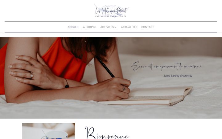 Screenshot of lesmotsquirelient.com