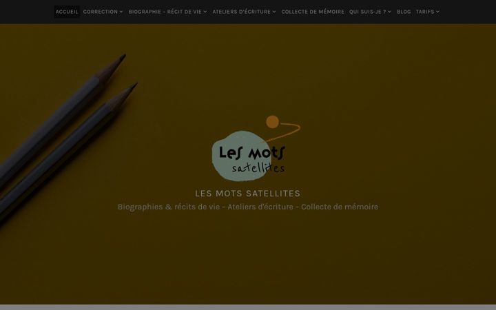 Screenshot of lesmotssatellites.com