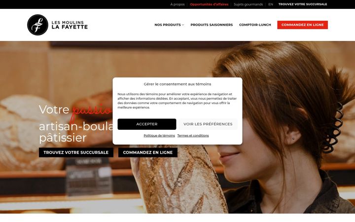 Screenshot of lesmoulinslafayette.com