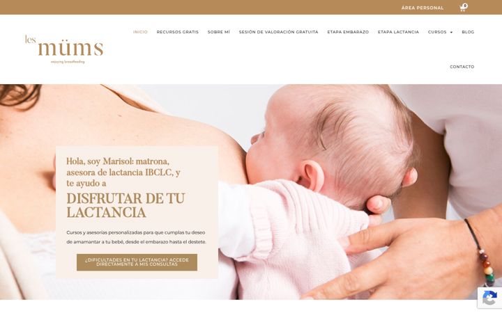 Screenshot of lesmums.net