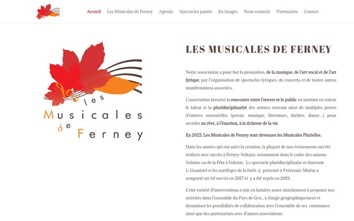 Screenshot of lesmusicalesdeferney.org