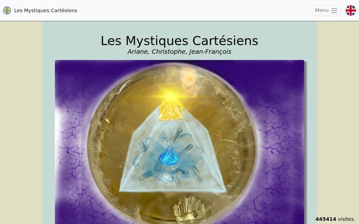 Screenshot of lesmystiquescartesiens.com