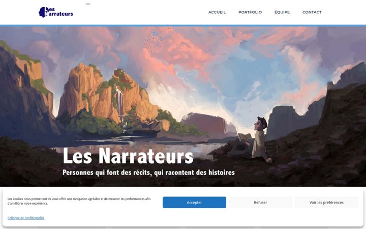 Screenshot of lesnarrateurs.com