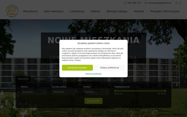 Screenshot of lesne-zacisze.eu
