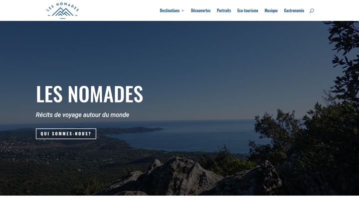 Screenshot of lesnomades-voyage.com