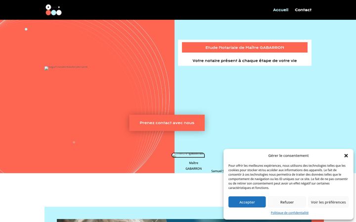 Screenshot of lesnotairesdenserune.fr