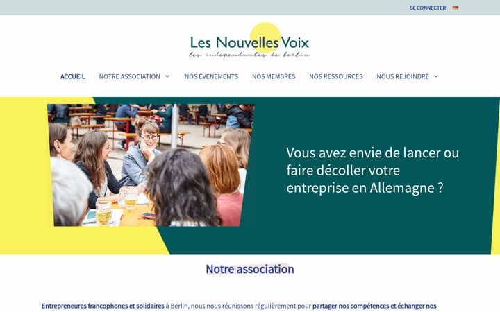 Screenshot of lesnouvellesvoix-berlin.org