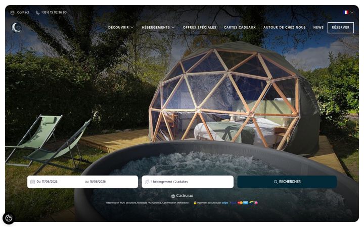 Screenshot of lesnuitsdecassiopee.com