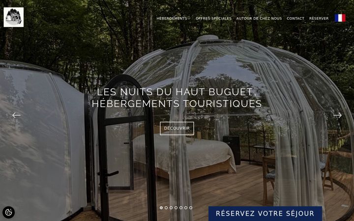 Screenshot of lesnuitsduhautbuguet.com