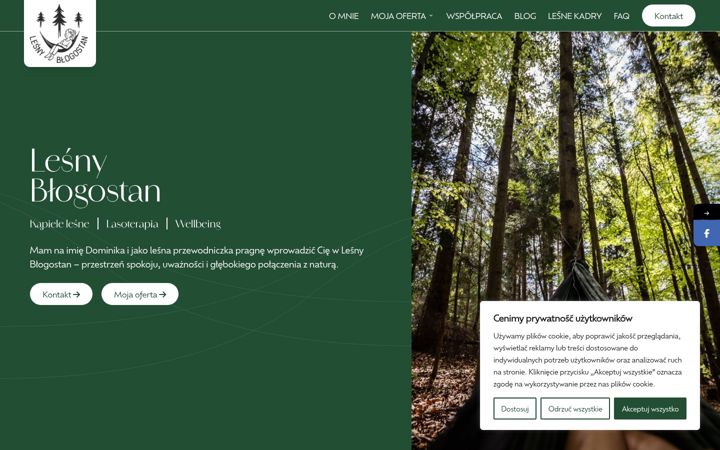 Screenshot of lesnyblogostan.pl