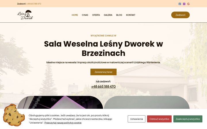 Screenshot of lesnydworekbrzeziny.pl