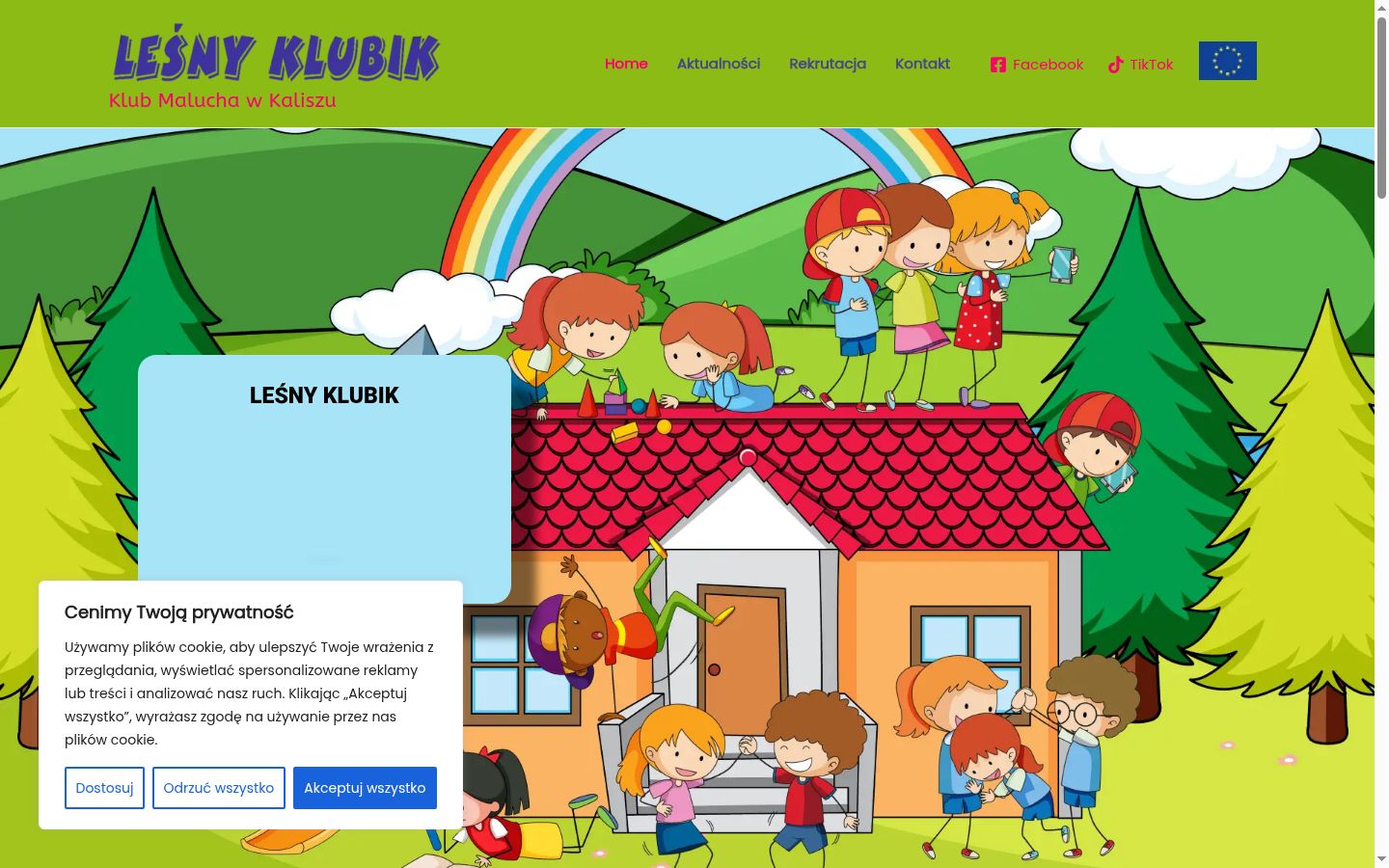 Screenshot tal-banner tal-kunsens muri qabel kwalunkwe interazzjoni