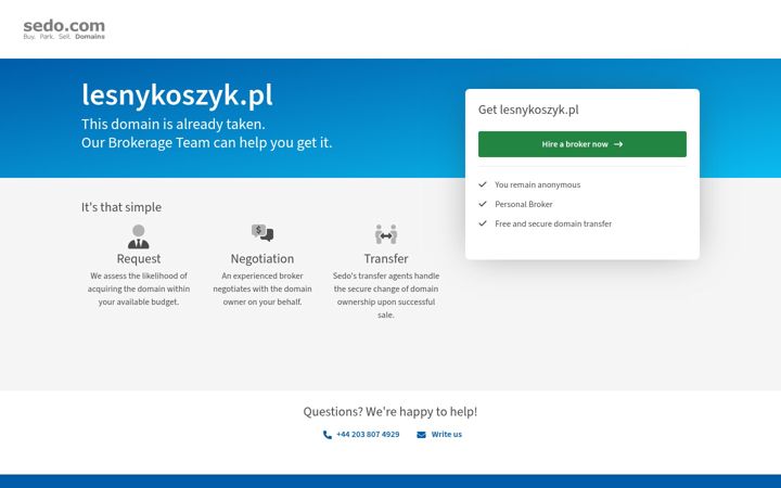 Screenshot of lesnykoszyk.pl