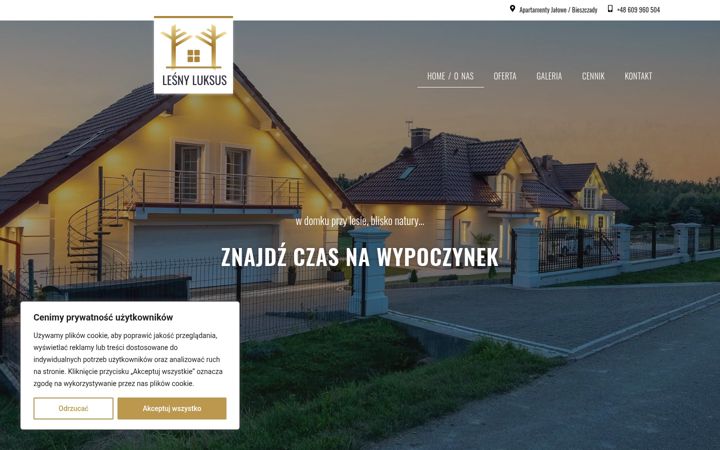 Screenshot of lesnyluksus.pl