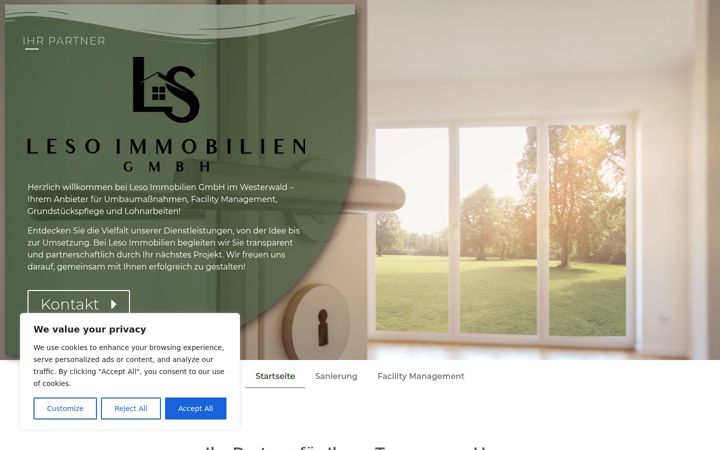 Screenshot of leso-immobilien.de