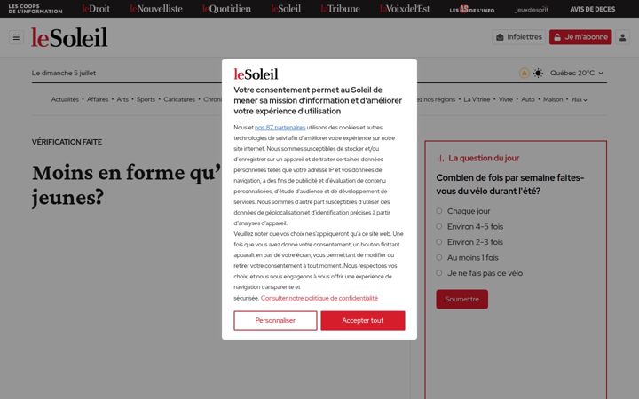 Snimka zaslona za lesoleil.com