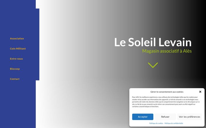 Screenshot of lesoleillevain-biocoop.org