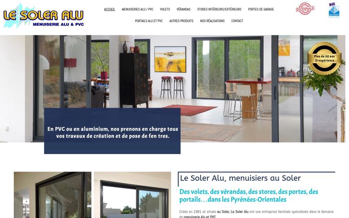 Screenshot of lesoleralu.fr