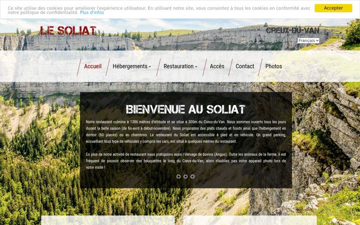 Screenshot of lesoliat.ch