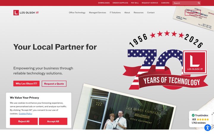 Screenshot of lesolson.com